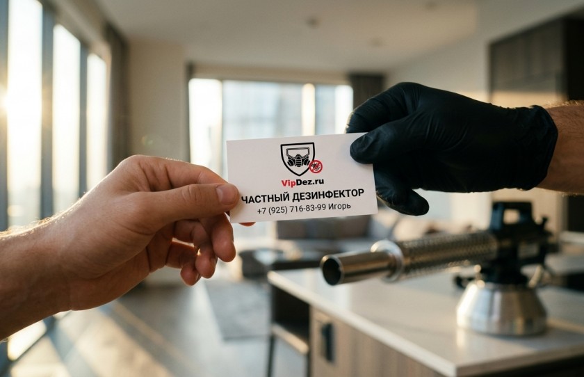 Личный контакт с мастером дезинфектором