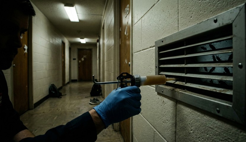 Гелевая обработка от тараканов в общежитии